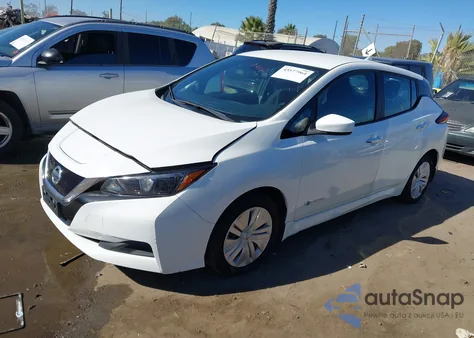 2018 Nissan Leaf S z USA, uszkodzony, nr VIN 1N4AZ1CP6JC310880